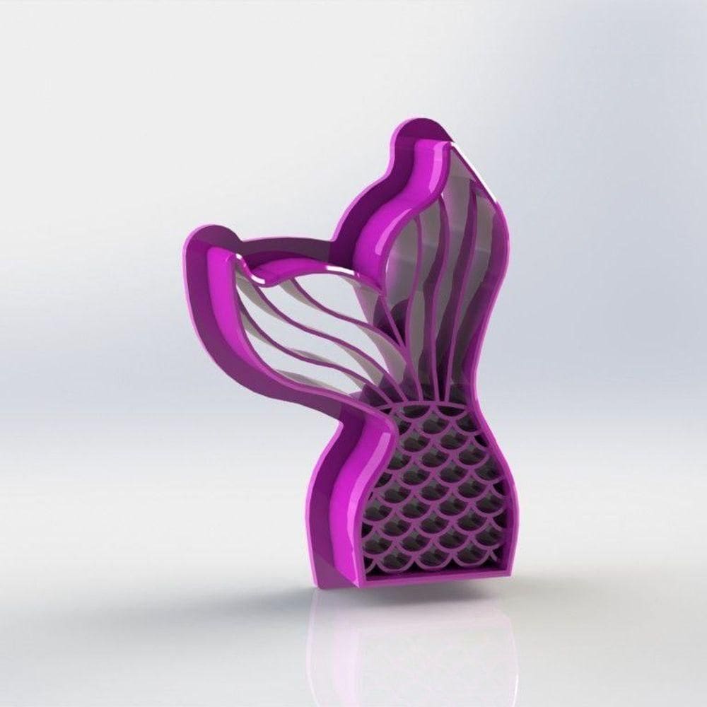 Cortador Cauda de Sereia Tamanho 5cm