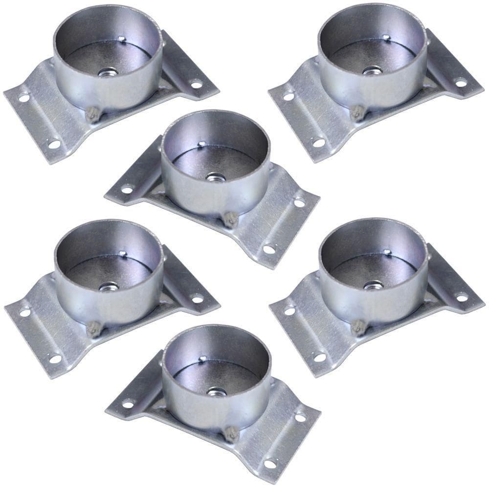 Kit 6 Chapinhas Elevada Com Tubo Pés Palito 5/16 Zincada