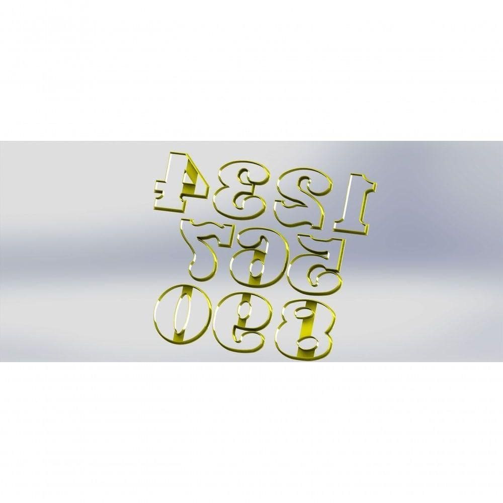 Cortador Números 4 Cm