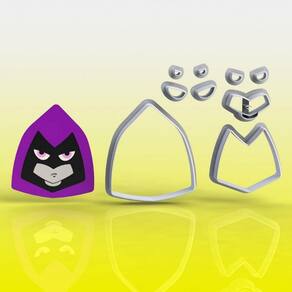 Cortador Jovens Titãns Ravena Modular Tamanho 6cm