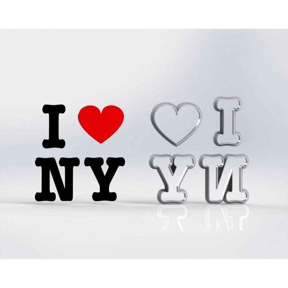 Cortador I Love Ny Viagem Tamanho 4cm