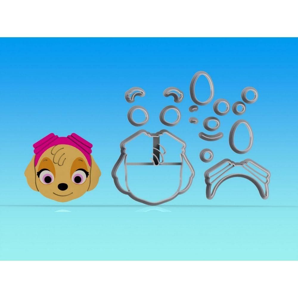 Cortador Patrulha Canina Skye Tamanho 5 Cm