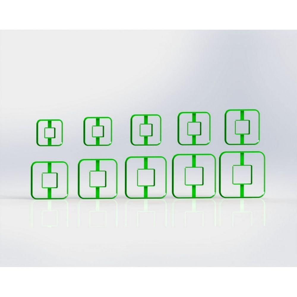 Cortador Polymer Clay Mod 56 A Tamanho Kit