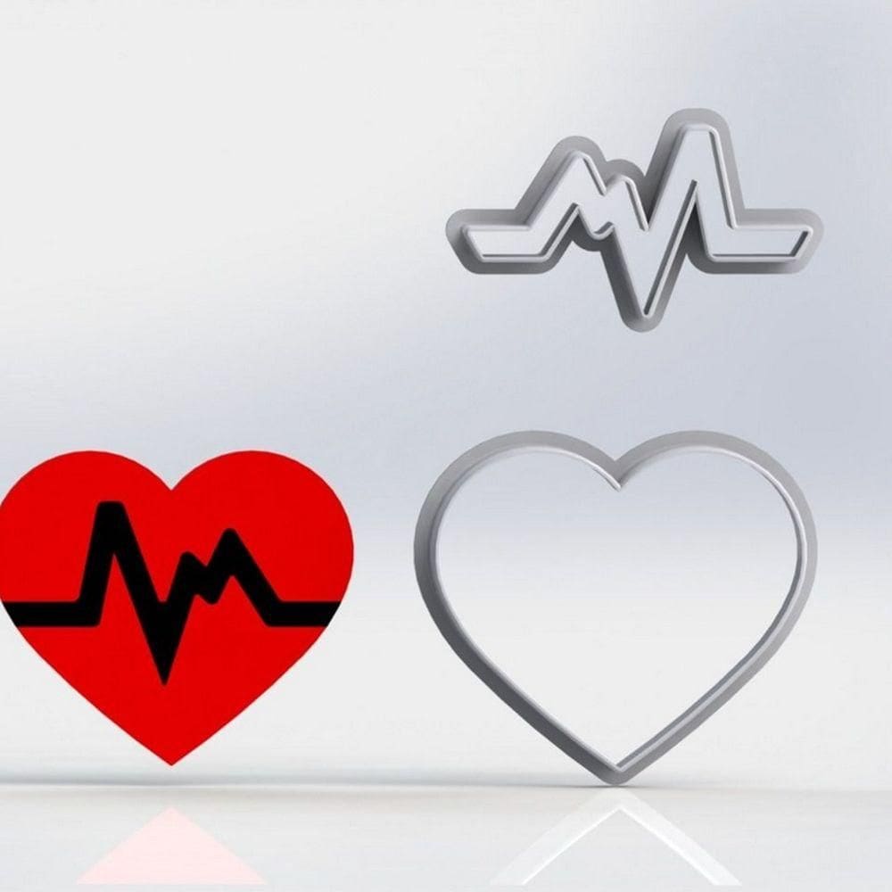 Cortador Enfermagem Coração Tamanho 5cm