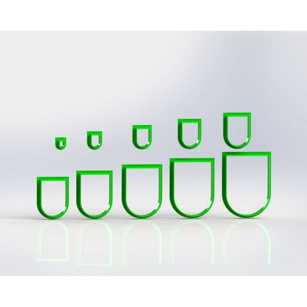 Cortador Polymer Clay (mod 3) Tamanho 1 Cm