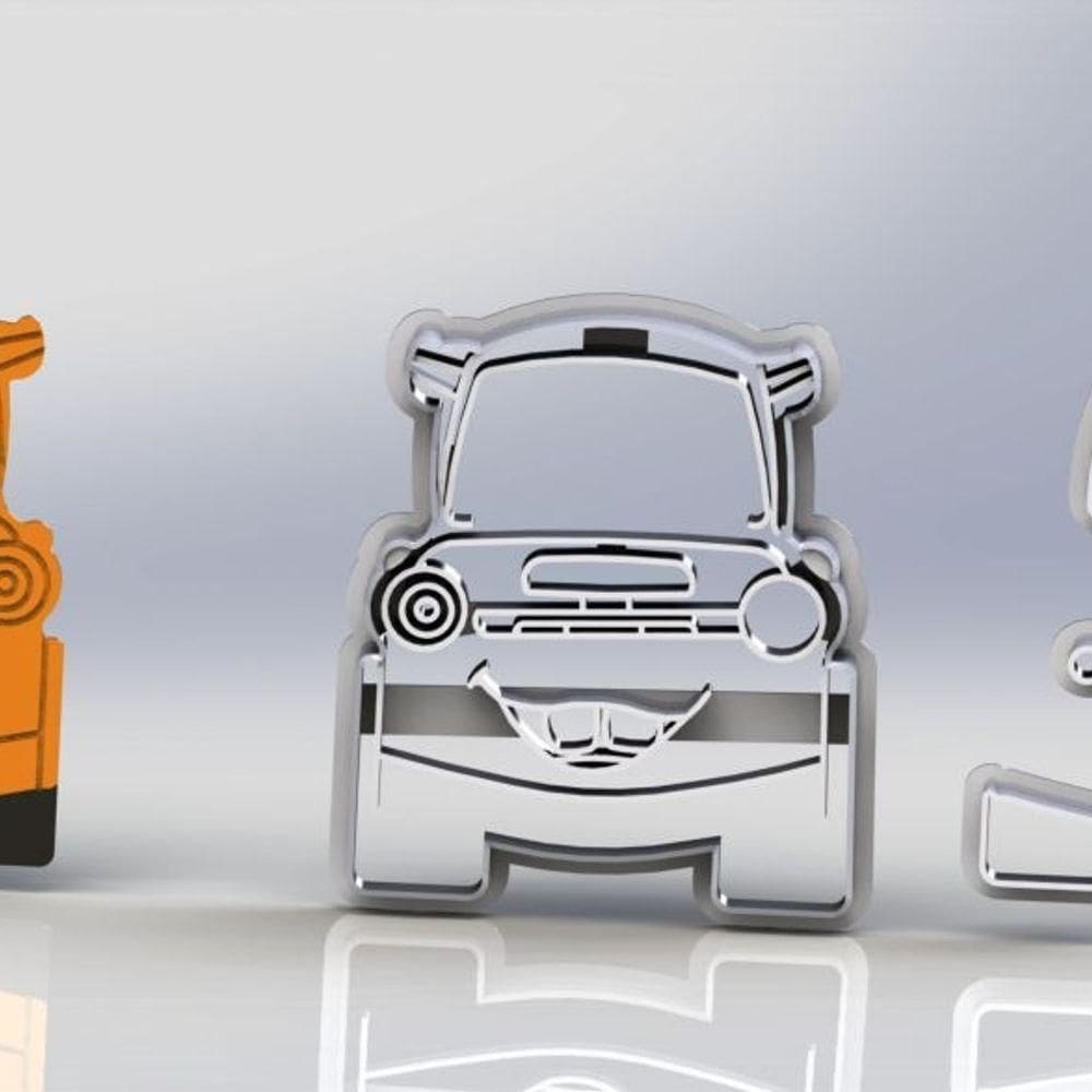 Cortador Carros Mater Modular Tamanho 5cm