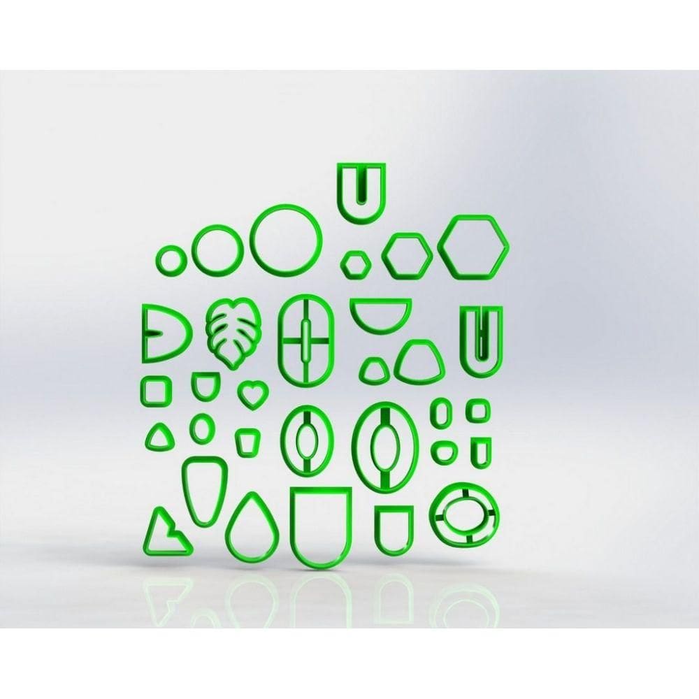 Cortadores Kit Polymer Clay ( Diversos) Tamanho Kit