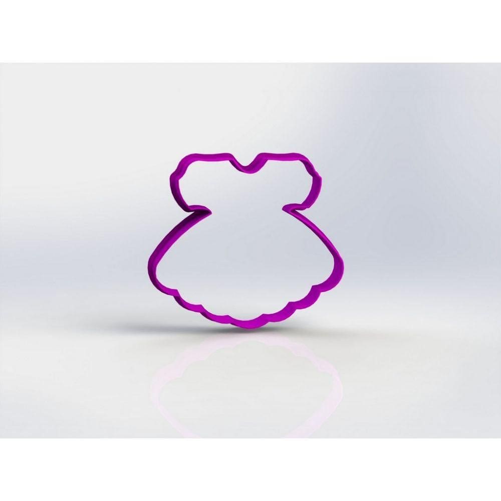 Cortador Vestido Mod 1 Tamanho 7 Cm