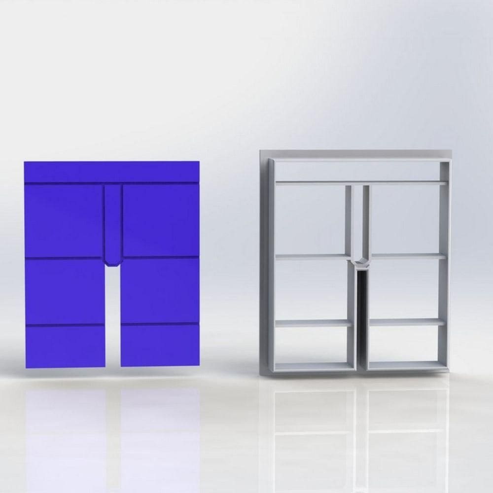 Cortador Lego Calça Tamanho 5cm