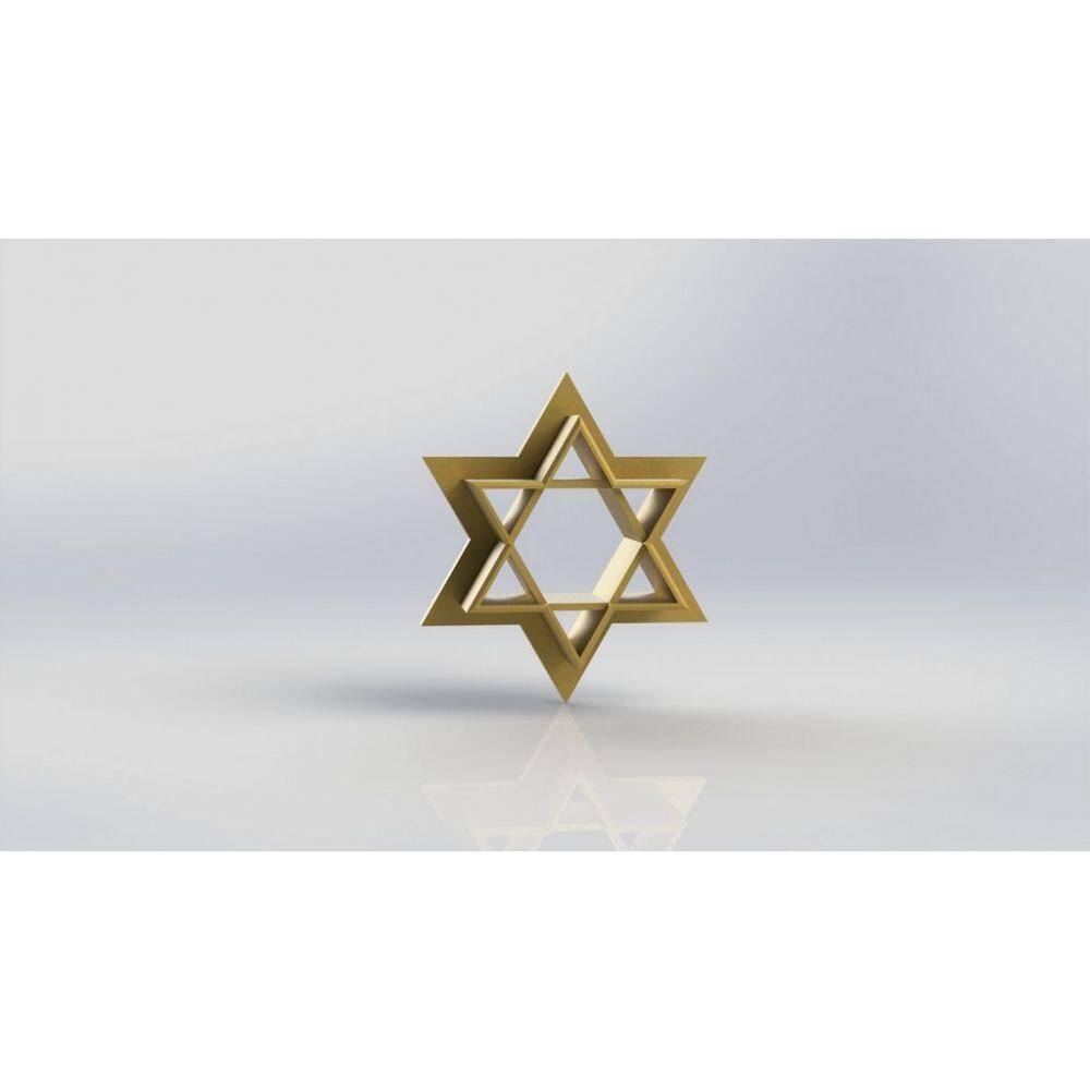 Cortador Estrela de Davi Tamanho 5cm