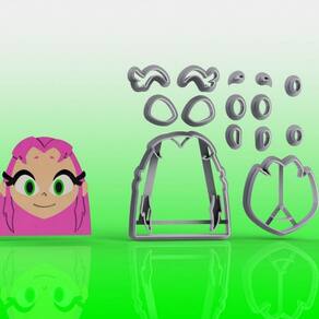 Cortador Jovens TitãNs Estelar Modular Tamanho 5cm