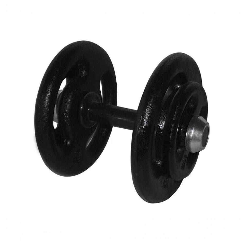 Dumbbell Pintado Pegada Emborrachada Academia Fitness 26Kg
