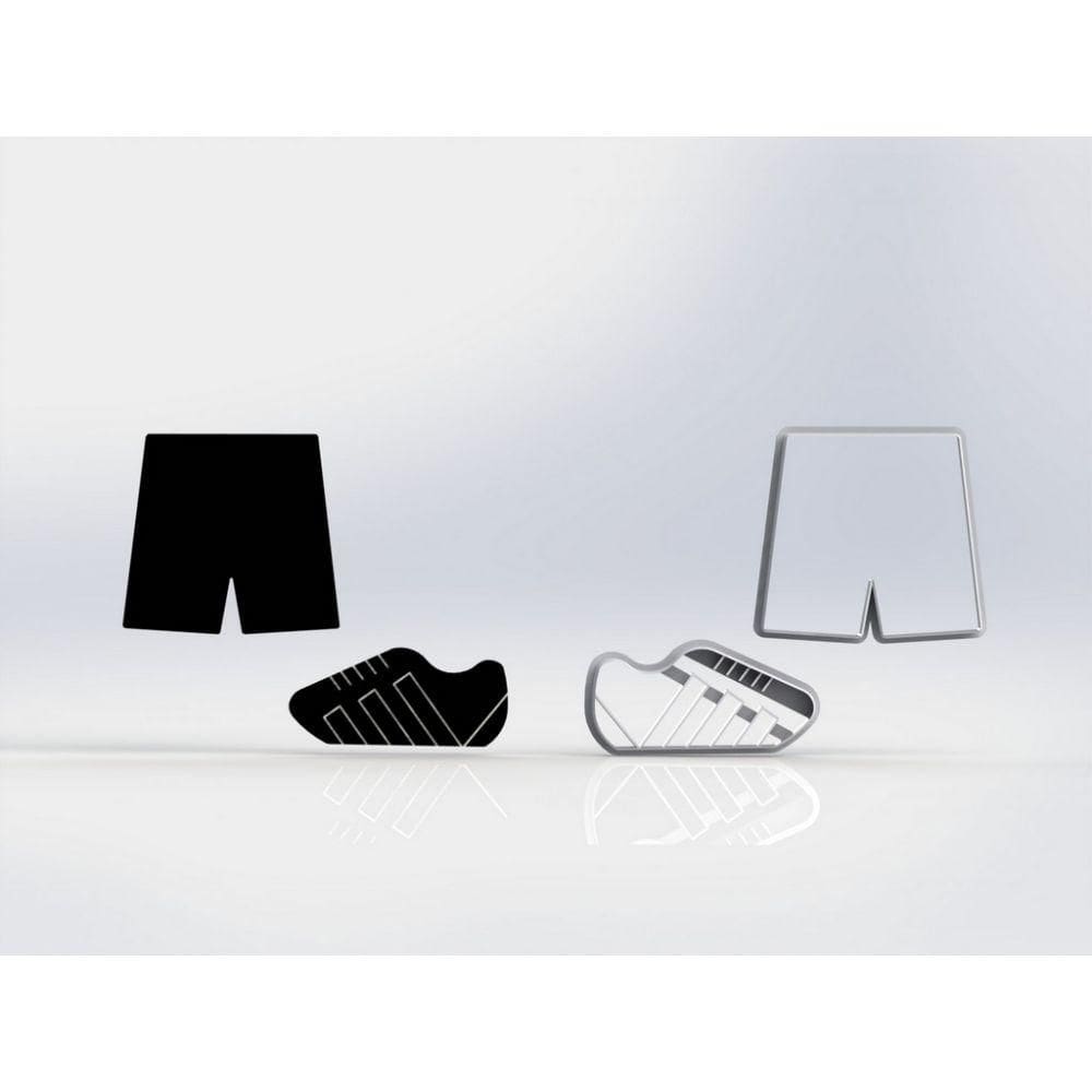 Cortador Kit Calção Chuteira Tamanho 7cm