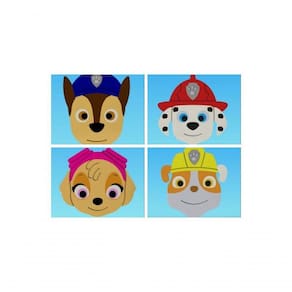 Cortador Kit Patrulha Canina 4 Rostos Tamanho 5cm