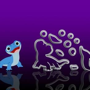 Cortador Frozen Salamandra Bruni Modular Tamanho 5cm