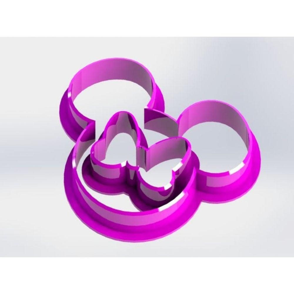 Cortador Mickey Minnie Tamanho 4cm