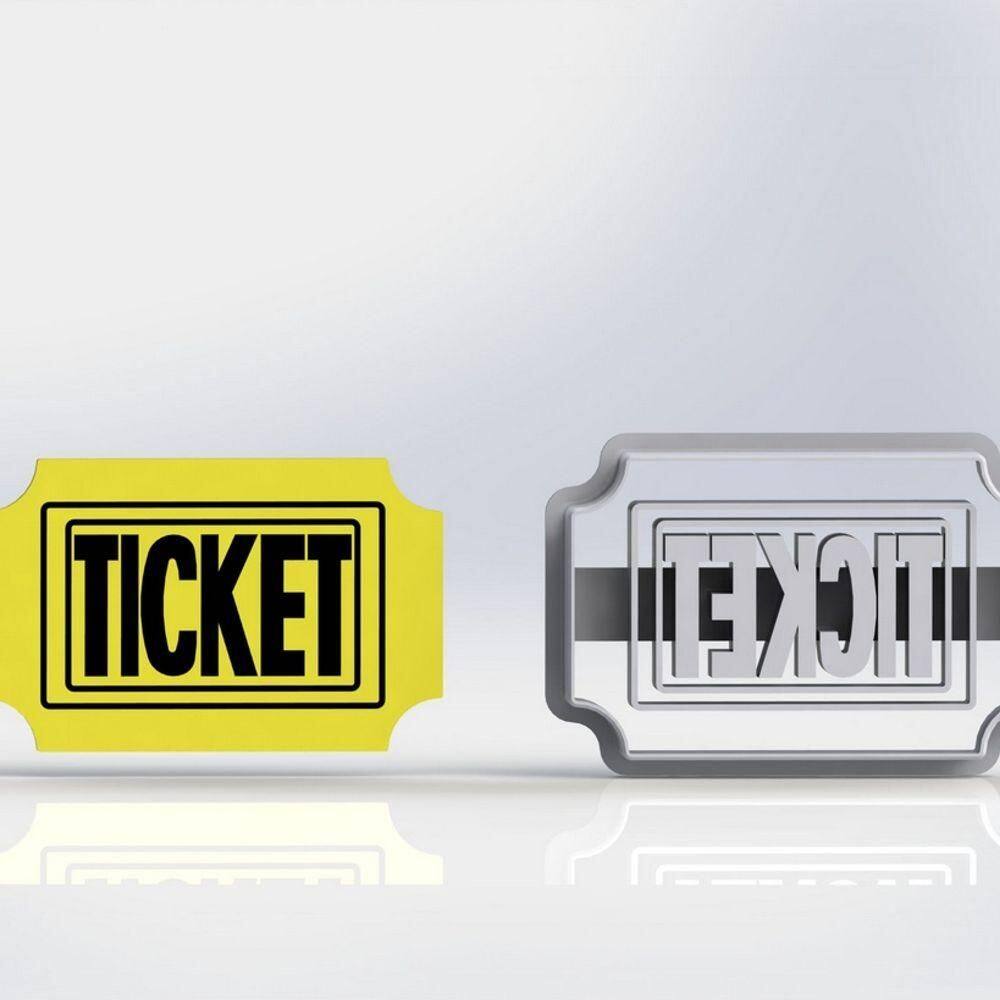 Cortador Cinema Ticket Tamanho 5cm