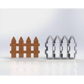 Cortador Cerca Cercadinho Fazendinha Mod 2 Tamanho 8cm