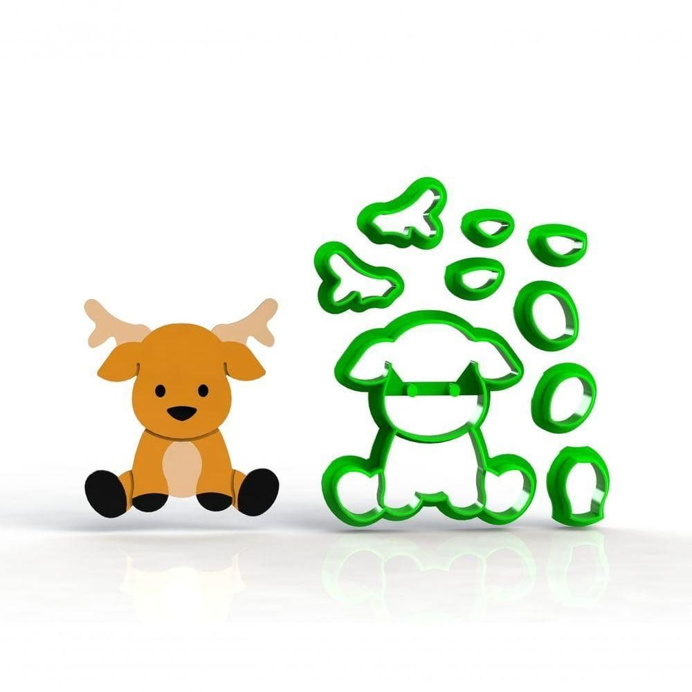 Cortador Natal Alce Corpo Modular 5 Cm