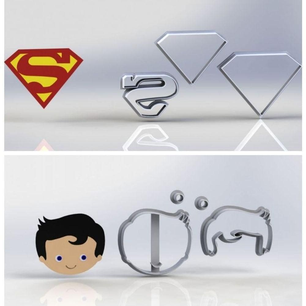 Cortador Kit Superman Modular Tamanho 5cm