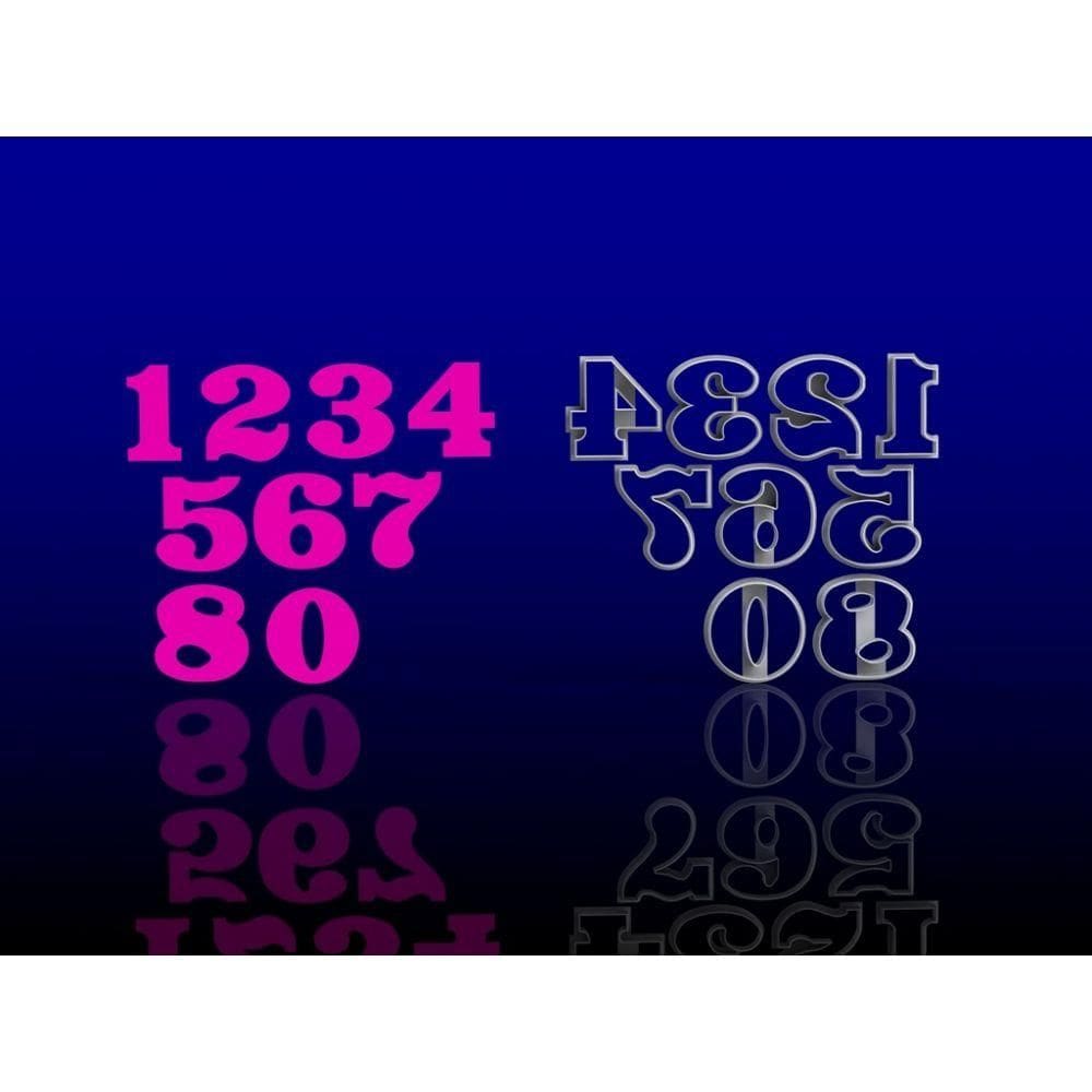 Cortador Números Para Donuts Tamanho 7 Cm