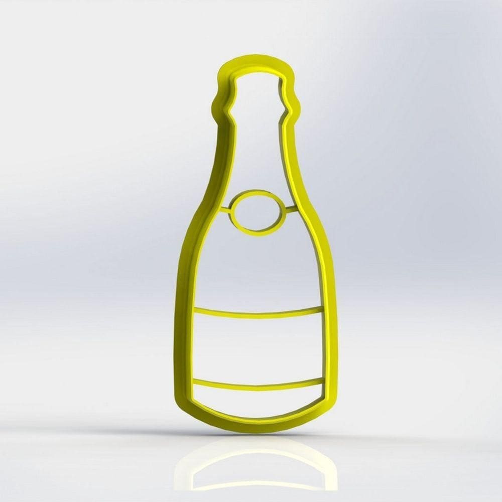 Cortador Natal Champanhe Tamanho 8cm