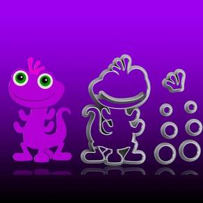 Cortador Monstros S/A Cute Randall Modular Tamanho 7cm