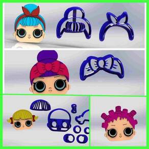 Cortador Kit Surprise 4 Modelos Modulares e Logo Tamanho 6cm