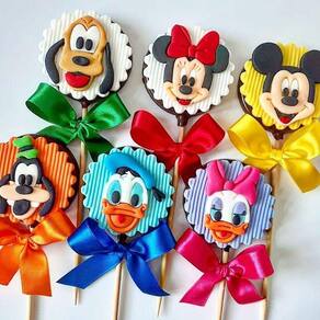 Cortador Turma do Mickey com 6 Personagens Modulares Tamanho 6cm