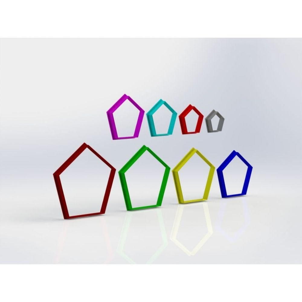 Cortador Kit de Pentágonos Tamanho 10cm