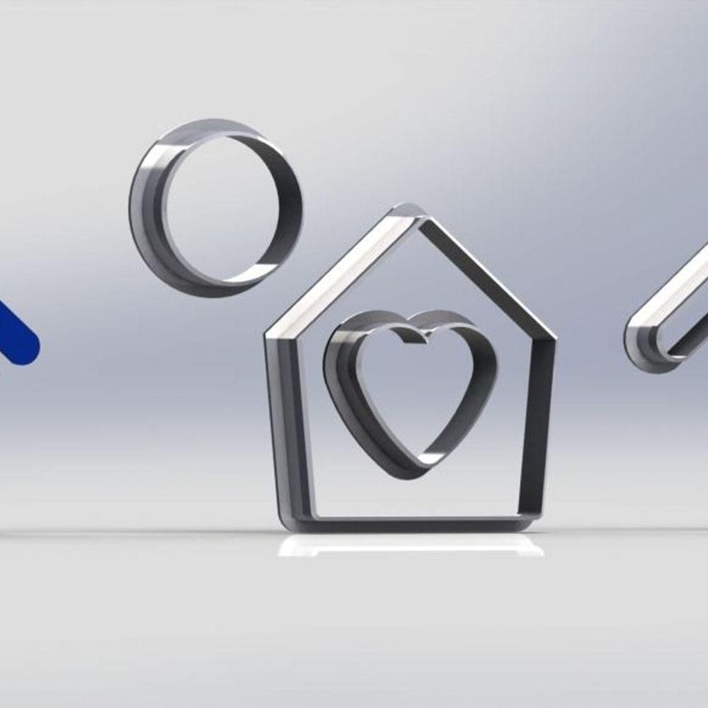 Cortador Casinha Casa Modular Tamanho 5cm