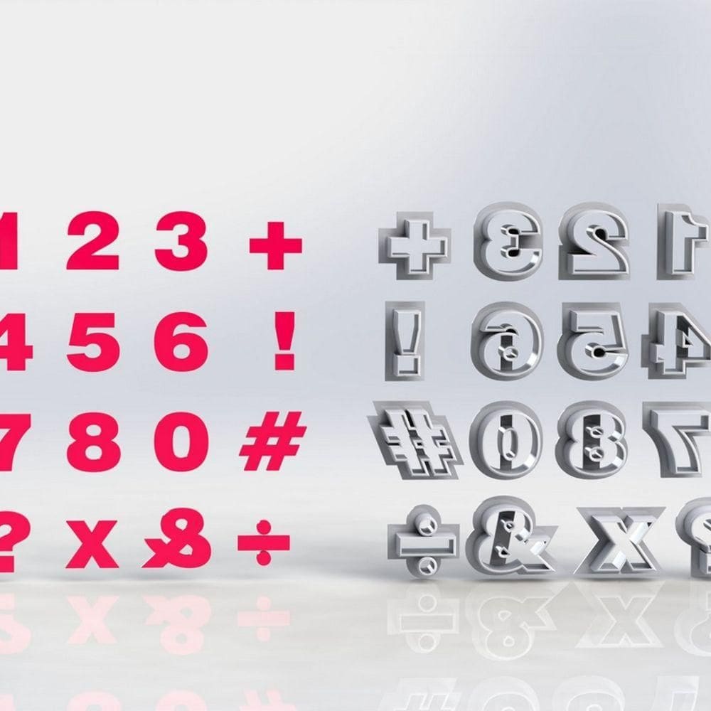 Cortador Números Mod 2 Tamanho 5cm