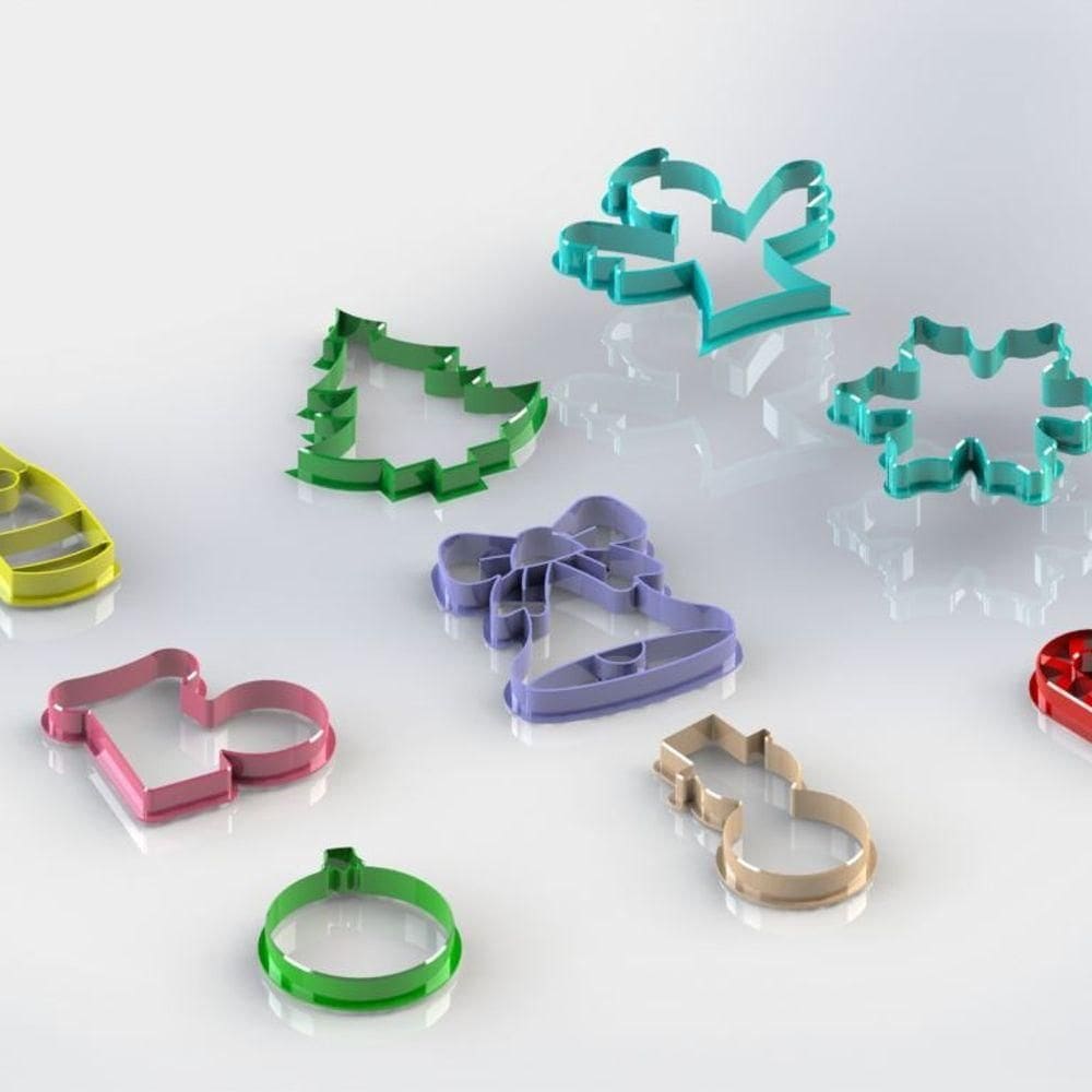 Cortador Kit Natal 9 Modelos Tamanho 6cm