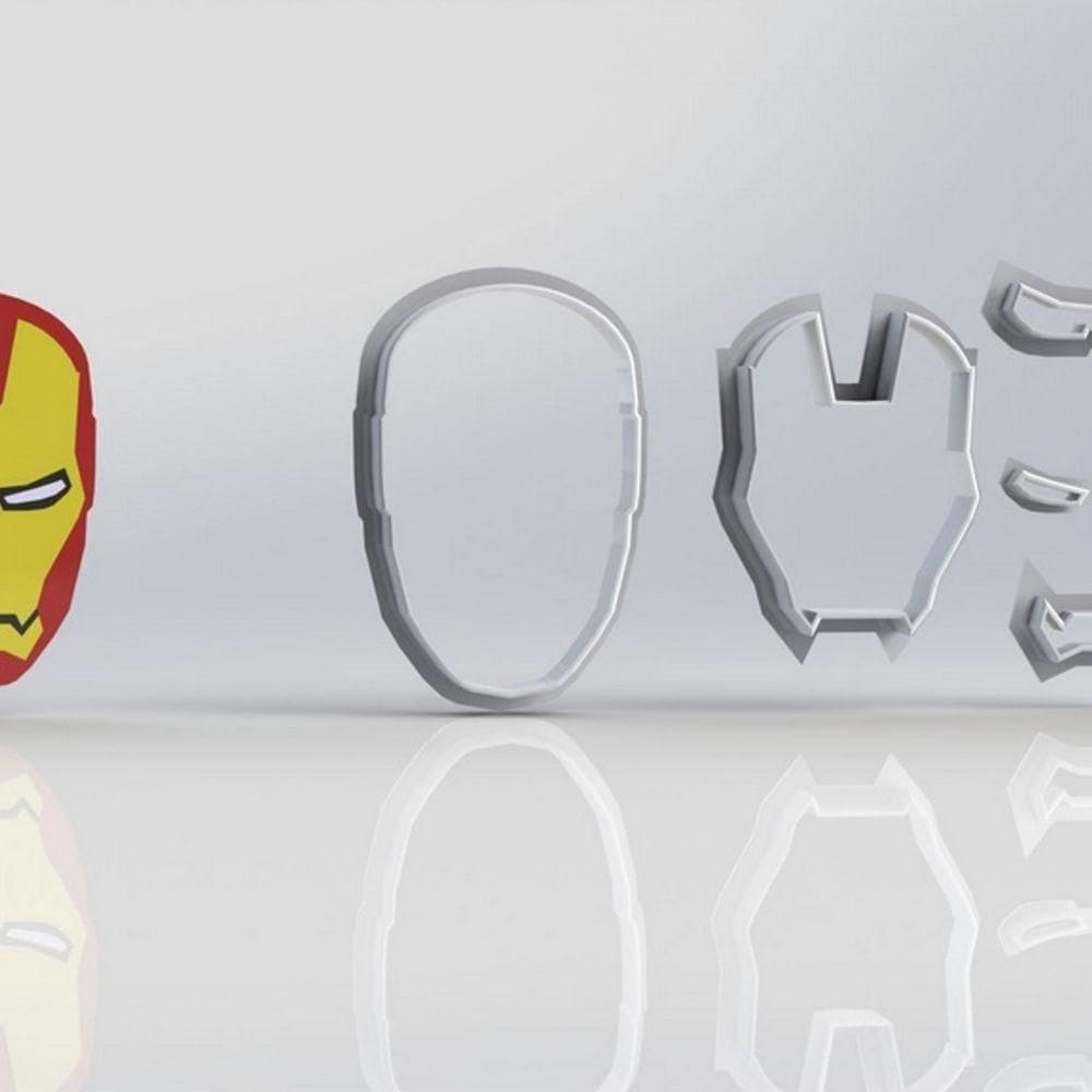 Cortador Heróis Homem de Ferro Modular Tamanho 3cm