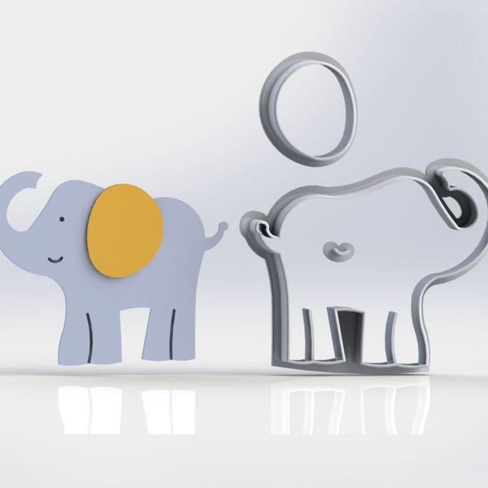Cortador Elefante Modular Tamanho 6cm