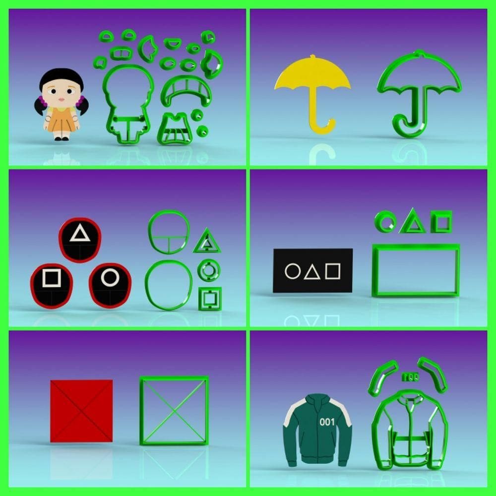 Cortador Kit Round 6 com 6 Modelos Tamanho 5cm