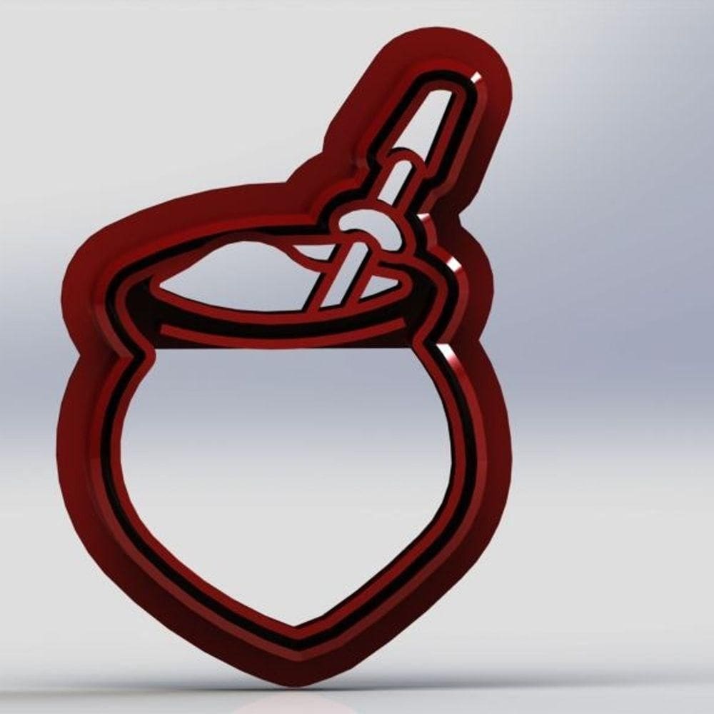 Cortador Cuia e Bomba Tamanho 4cm