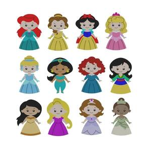 Cortador Kit Princesas 12 Modelos Modulares Tamanho 6cm