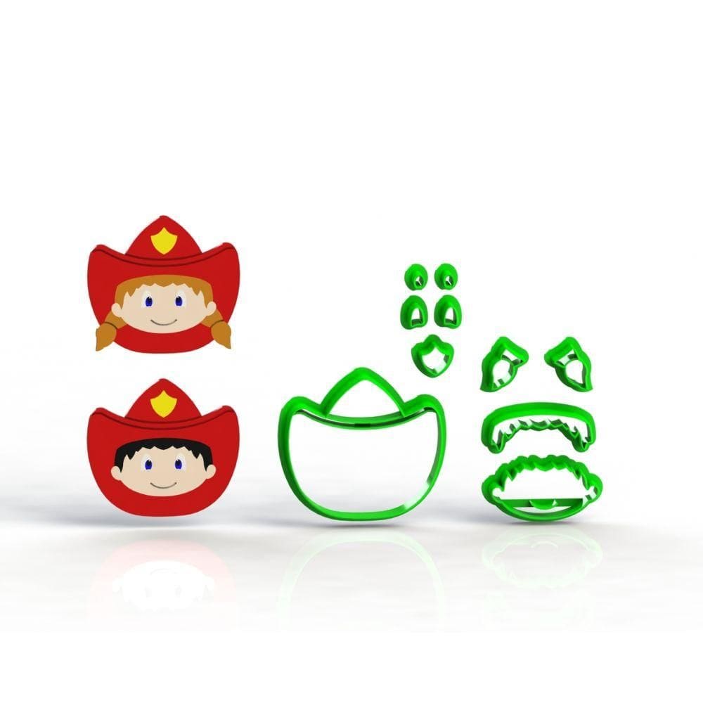 Cortador Bombeiro Bombeiros Tamanho 5cm