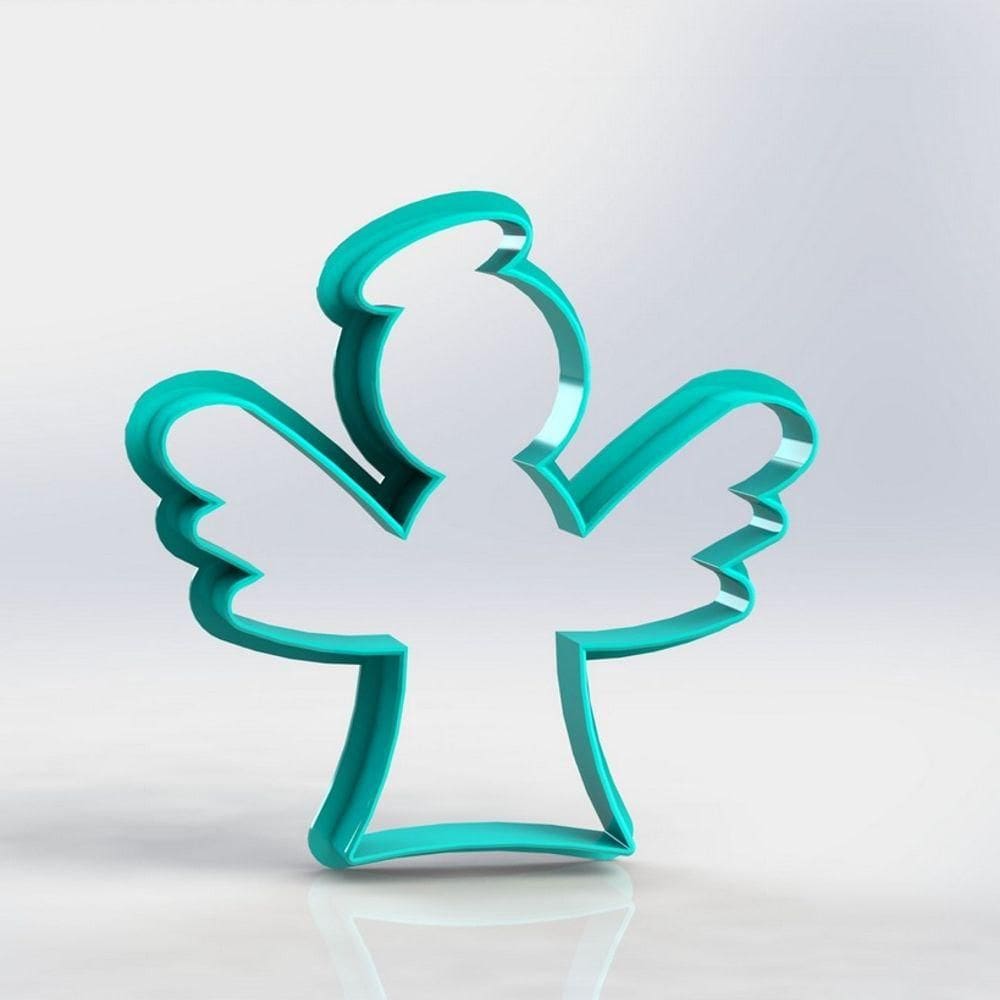 Cortador Anjo de Natal Tamanho 8cm