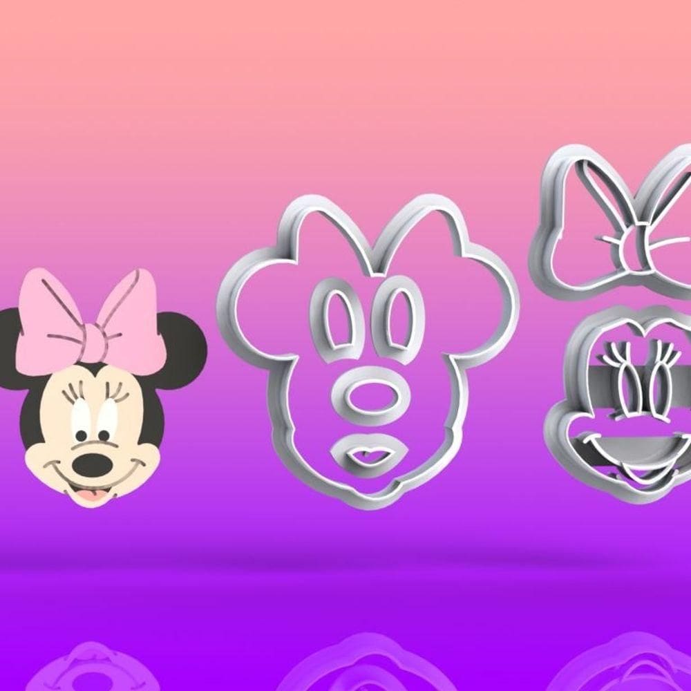 Cortador Minnie Modular Tamanho 10cm