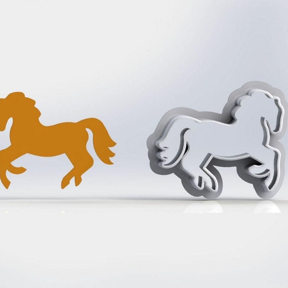 Cortador Cavalo Ferrari Tamanho 5cm