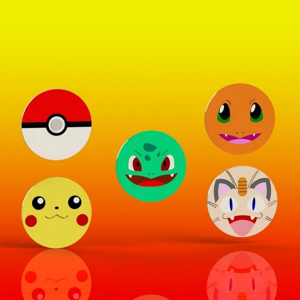 Cortador Kit Pokemon 5 Modelos Tamanho 5cm