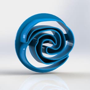 Cortador Moana Coração de Te Fiti Tamanho 6cm
