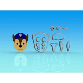 Cortador Kit Patrulha Canina 4 Rostos Tamanho 6cm