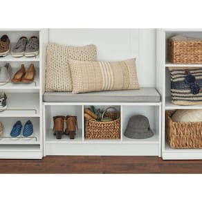 Organizador Sapateira Com Assento Caetana 100% Mdf Sapatos