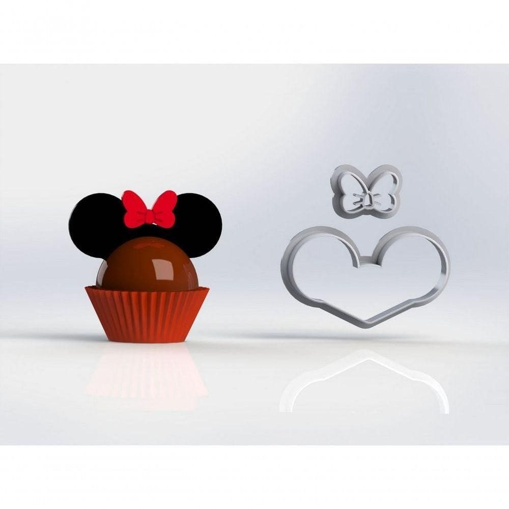 Cortador Docinho Mickey Minnie Tamanho 5cm