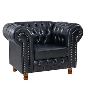 Poltrona Chesterfield Vittorio Via Encanto Courano Preto