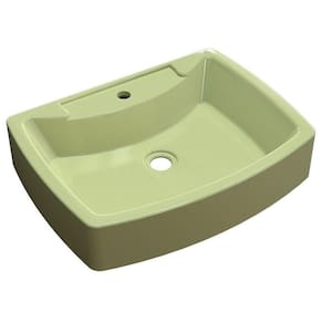 Cuba Pia De Apoio Para Banheiro Retangular Aria Rt50 Verde Acqua C08