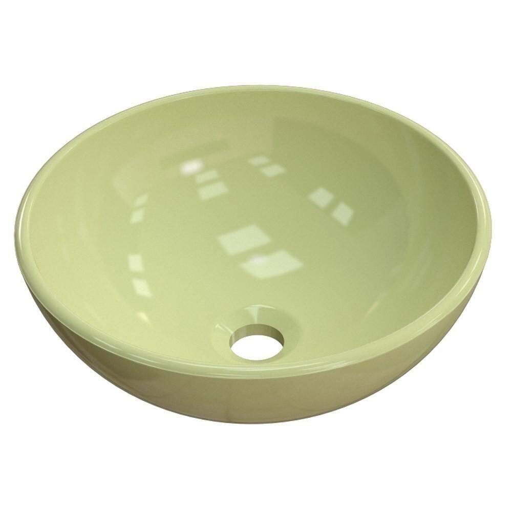 Cuba Pia De Apoio Para Banheiro Redonda Bowl 35 C08 Verde Acqua - Mpozenato